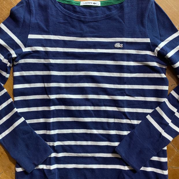 라코스테 스트라이프 긴팔 티셔츠 36 (95)