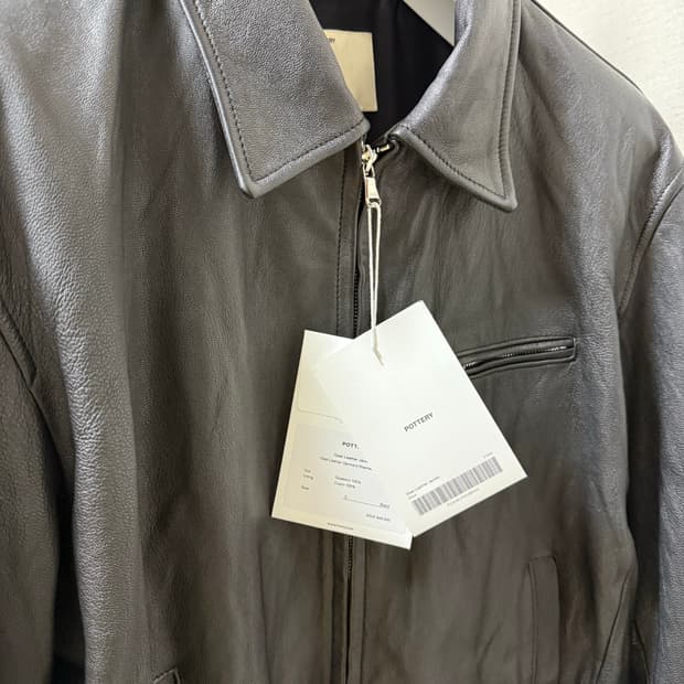 포터리 고트레더 자켓 블랙 3