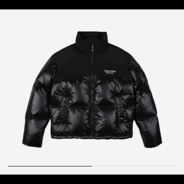 M/L 구함) 캘빈클라인 퍼포먼스 벌키 덕다운 숏패딩