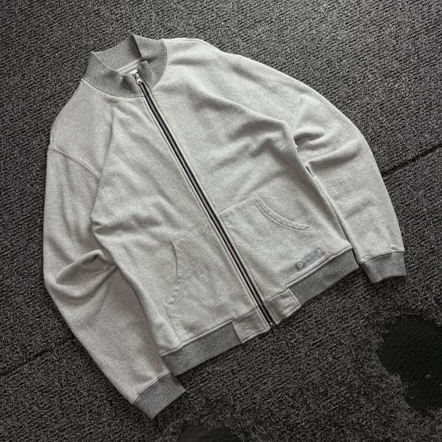 프리즘웍스 해비웨이팅 밴딩 디테일 스웻 집업 자켓 4221