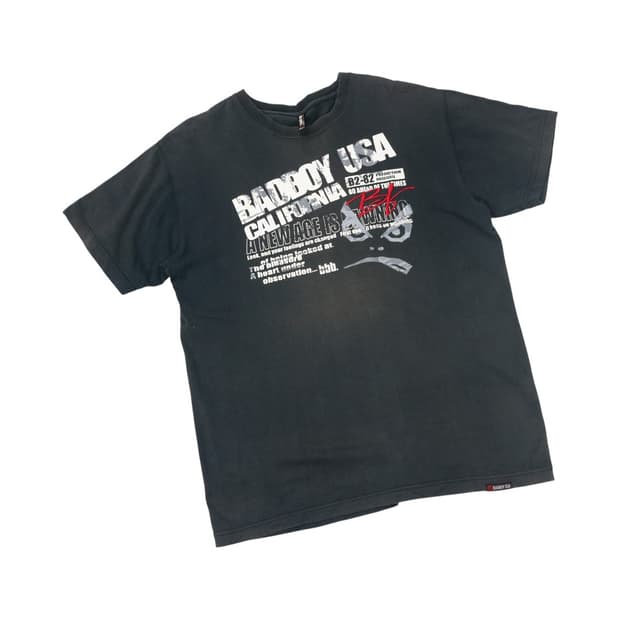 배드보이 빈티지 페이딩 반팔티셔츠