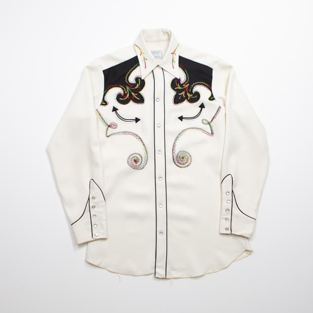 50s H Bar C 랜치웨어 웨스턴 셔츠