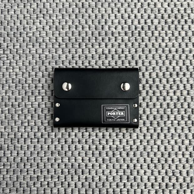 porter 포터 스터드 찡 가죽지갑 카드 월렛 파우치