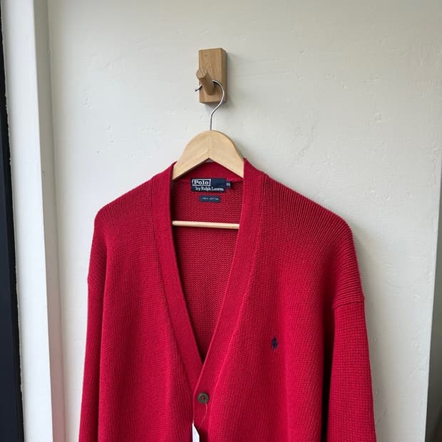 15943 - 폴로 랄프로렌 레드 가디건