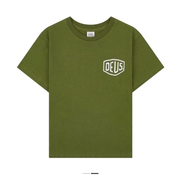 (키즈) 데우스 엑스 마키나 컬리지 삼청 티셔츠 로버 그린