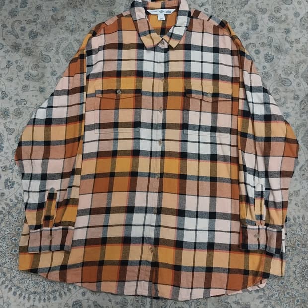 OLD NAVY 올드 네이비 플란넬 포켓 체크셔츠 2X (115-120)