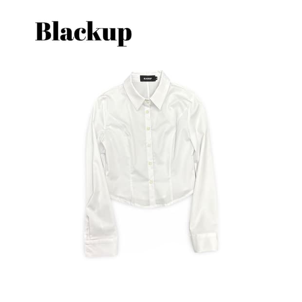 (90)블랙업샤큰셔츠