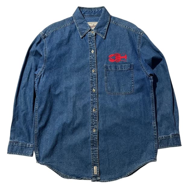 울리치 엠브로이디드 데님 셔츠