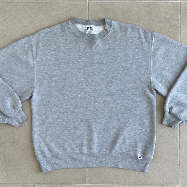 90s 빈티지 러셀 스웻셔츠 그레이 L USA