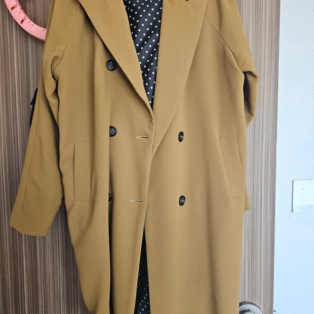 더블 롱 코트 카멜 (보세)