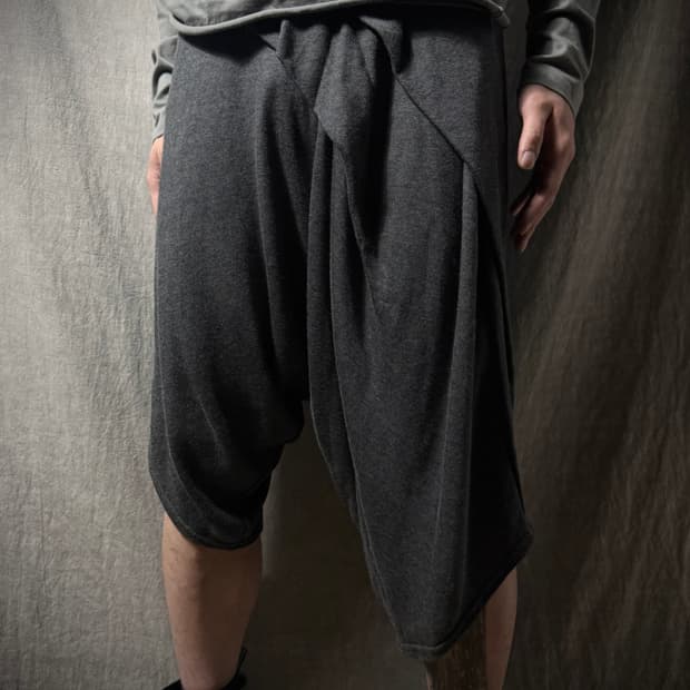 Gomme Maki Hiroshige Draped Harem Shorts