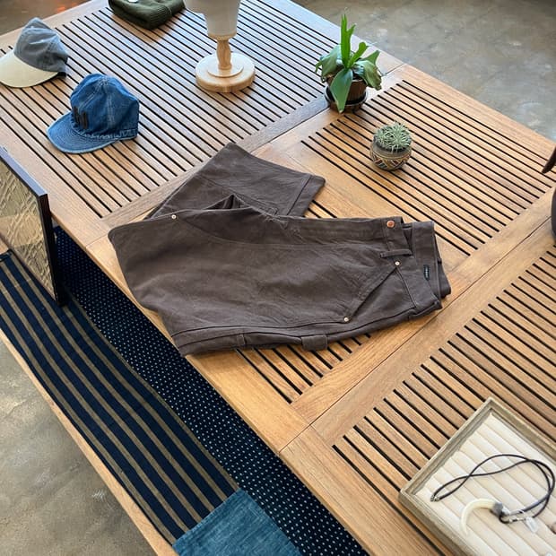 COMOLI Duck Painter Pants Brown(3)