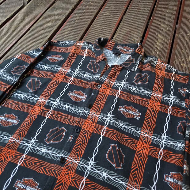Harley Davudson  패턴 셔츠