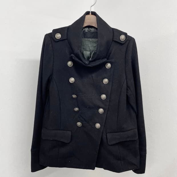 빈티지 나폴레옹 자켓 하프 코트
