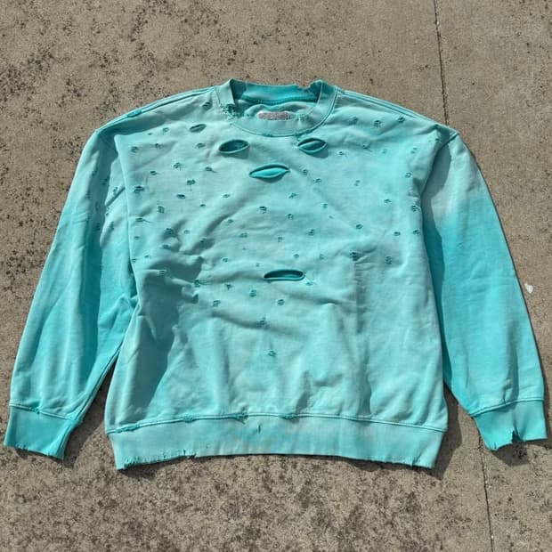 (Vintage fading) distressed mint shirts