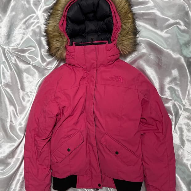 무배) 노스페이스 핫핑크 분홍 퍼 숏패딩 빈티지 95 맥머도 N2B