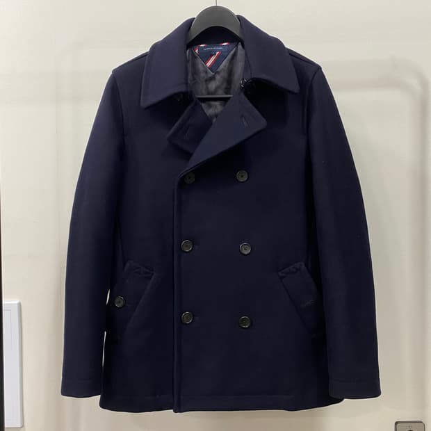 타미힐피거 클래식 울 더블 피코트