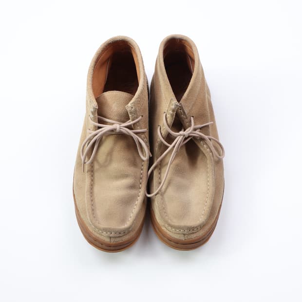  Manebu 미드 스웨이드 부츠 샌드 베이지