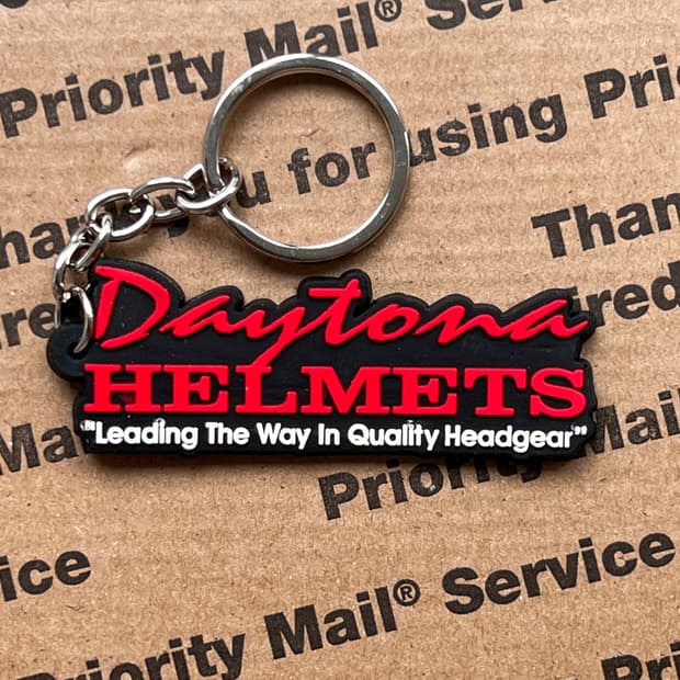 90s vtg Daytona Helmets Keyring