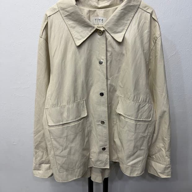 정품) TIME 타임1993 한섬 20ss 오버핏 가죽자켓 82