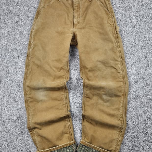 칼하트 헤비 플란넬 캔버스 카펜터 팬츠 ( 32 X 34 )/ 10046