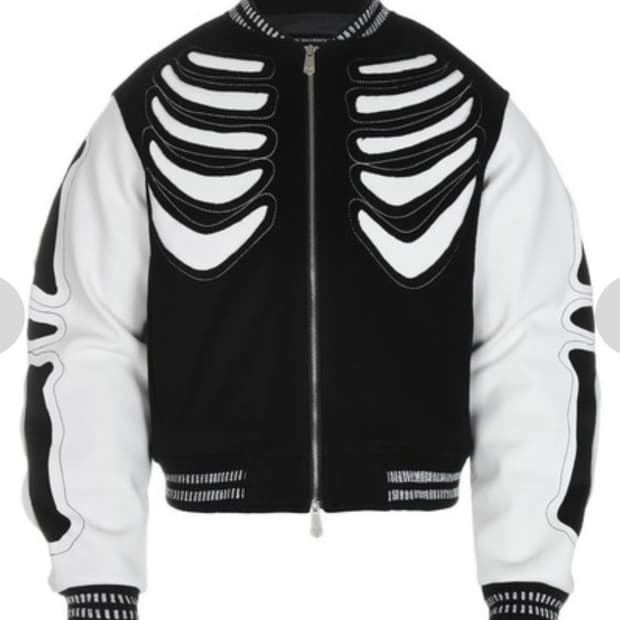 써저리 본 커팅 바시티 자켓 L사이즈(surgery)