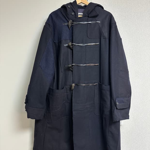 리빌드바이니들스 패치워크 더플코트