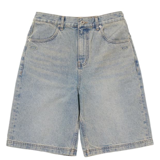 (W) 미스치프 데님 버뮤다 팬츠 라이트 블루 M