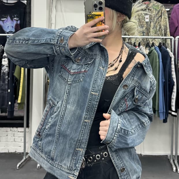 VTG 워시드 데님자켓