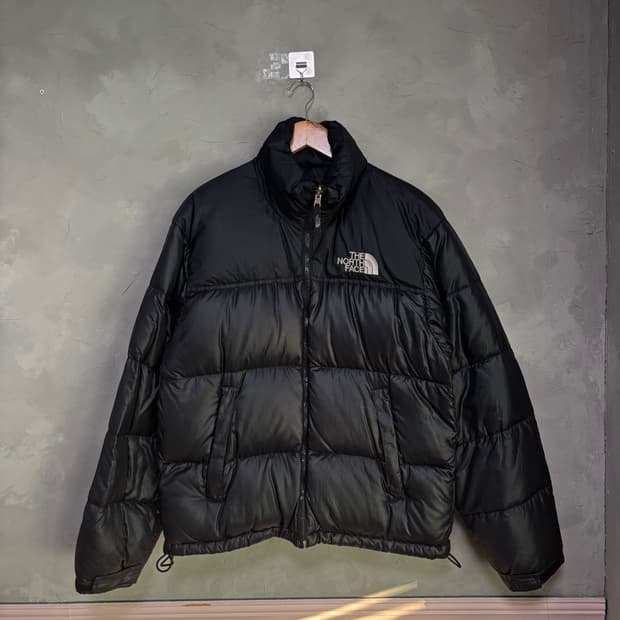 노스페이스 700 눕시 구스다운 패딩 블랙