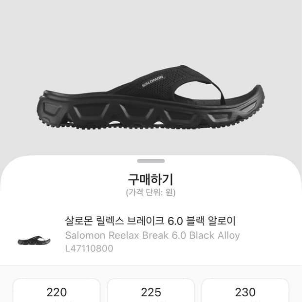 살로몬 릴렉스브레이크6.0