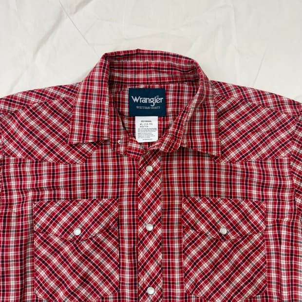 Wrangler 웨스턴 체크 셔츠