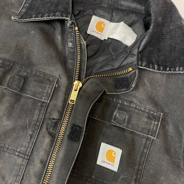 칼하트 빈티지 워크 자켓 블랙