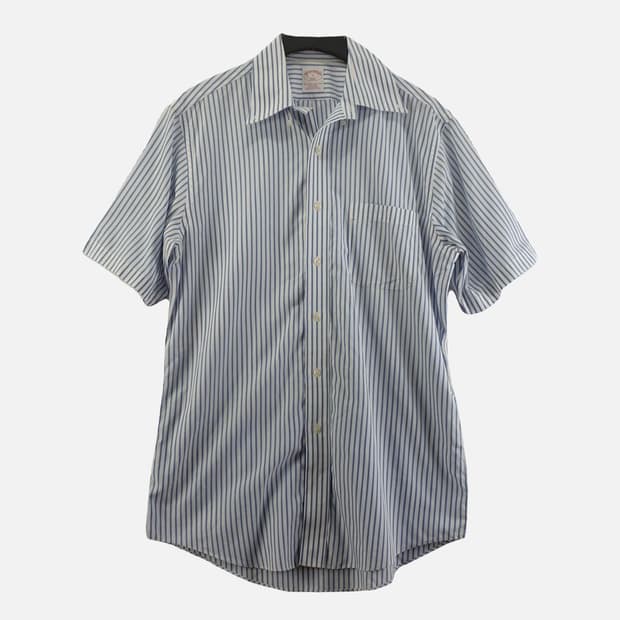 브룩스브라더스 화이트 남자 XL 셔츠 O0623