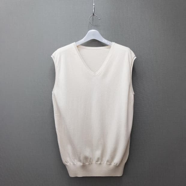 한섬 더캐시미어 2021 캐시미어 혼방 니트 베스트 85사이즈