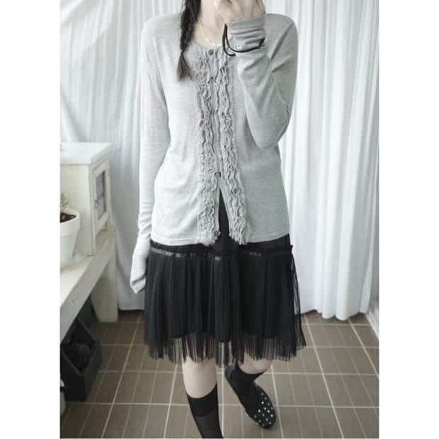 natural beauty grey cardigan
