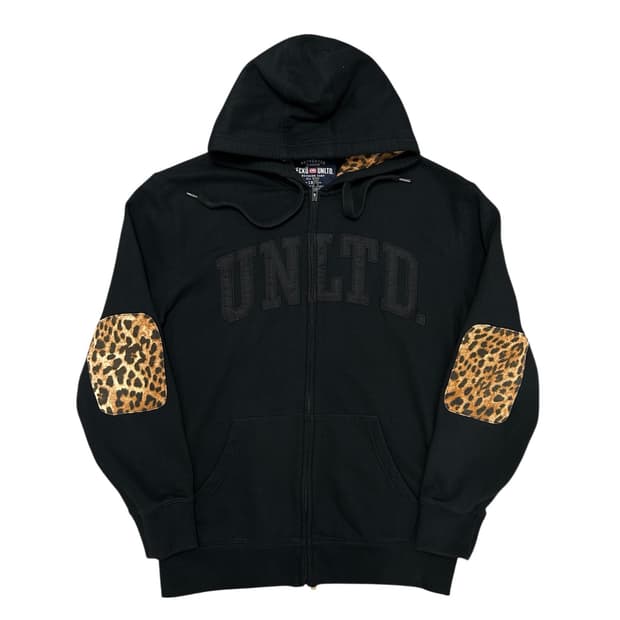 에코언리미티드 레오파드 후드집업(L)