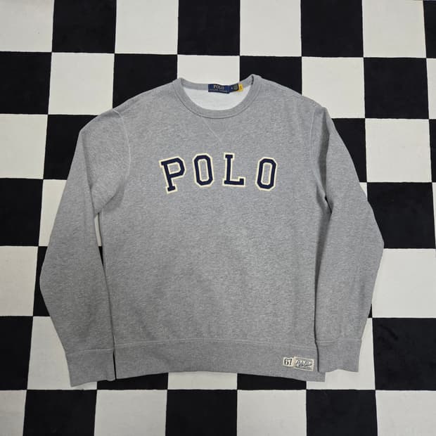 M 폴로랄프로렌 아치 스펠아웃 스웻셔츠 그레이
