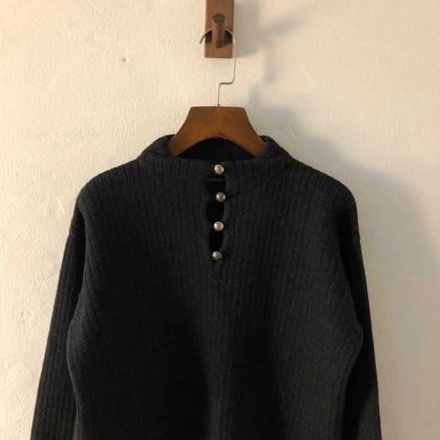 90s 폴로 울 니트