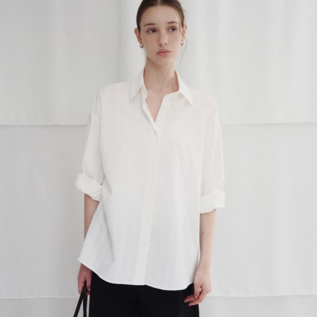 FYEO Nuev Cotton Textured Shirt 포유어아이즈온리