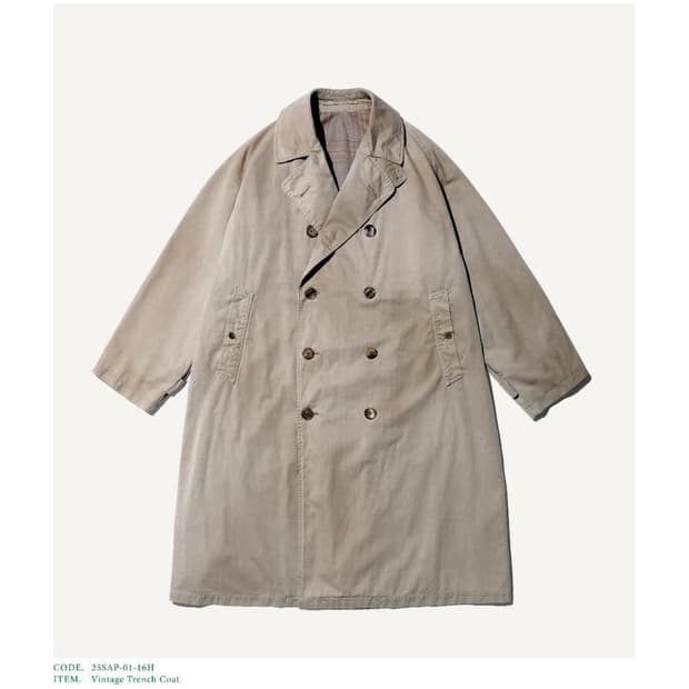 [1] 아프레쎄 25ss 빈티지 트렌치 코트 