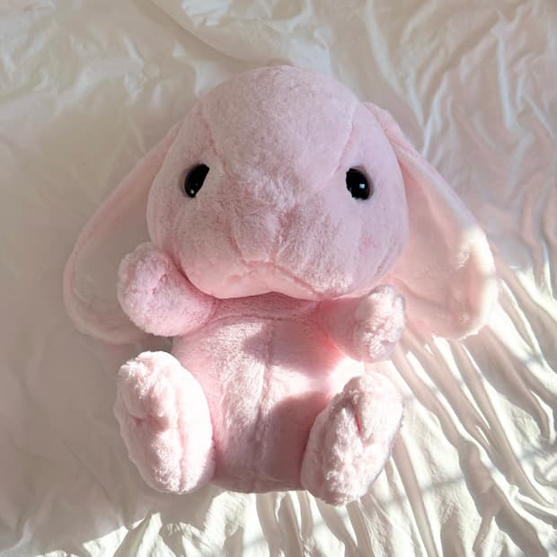 어뮤즈 포테우사 롯삐 핑크 토끼 대형 인형 빈티지 누이 딸기우유 카와이