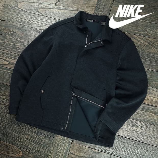 [나이키] 타이거우즈 골프 울 블루종 자켓 챠콜 M19578