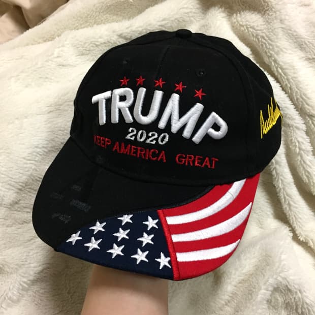 트럼프 2020 대선 성조기 모자