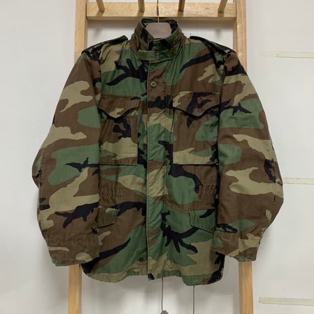 80‘s US Army 미군 오리지널 우드랜드 카모 M-65 필드자켓