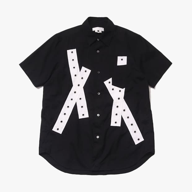 COMME DES GARCONS - EYELET PATCH SHIRT