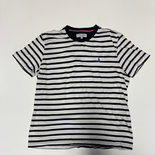 Us 폴로 아센 24년도 스트라이프 반팔 티셔츠 M ~ L