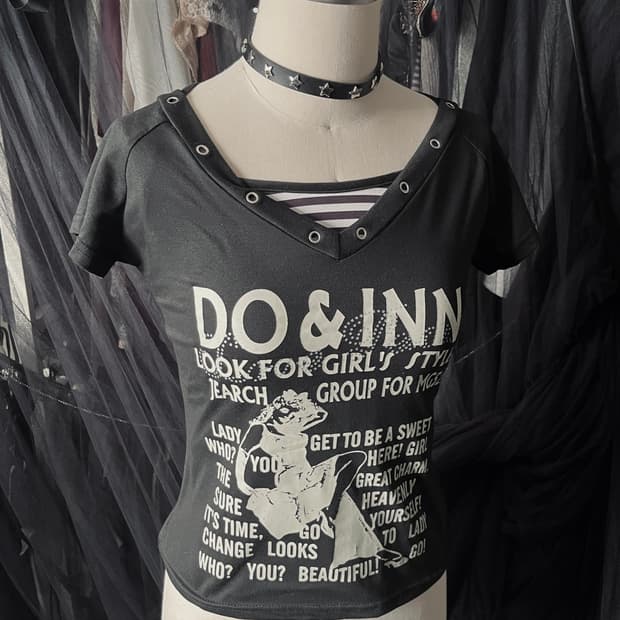 펑크 락 반팔 티셔츠