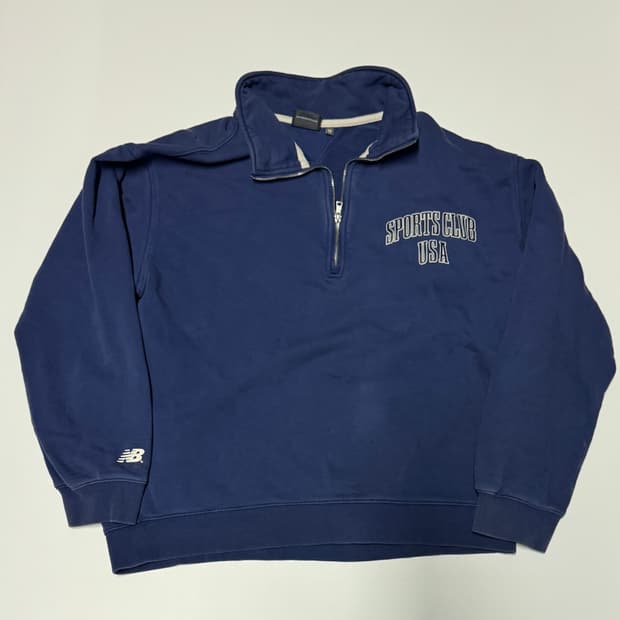 뉴발란스 22년도 스포츠클럽 반집업 맨투맨 XL