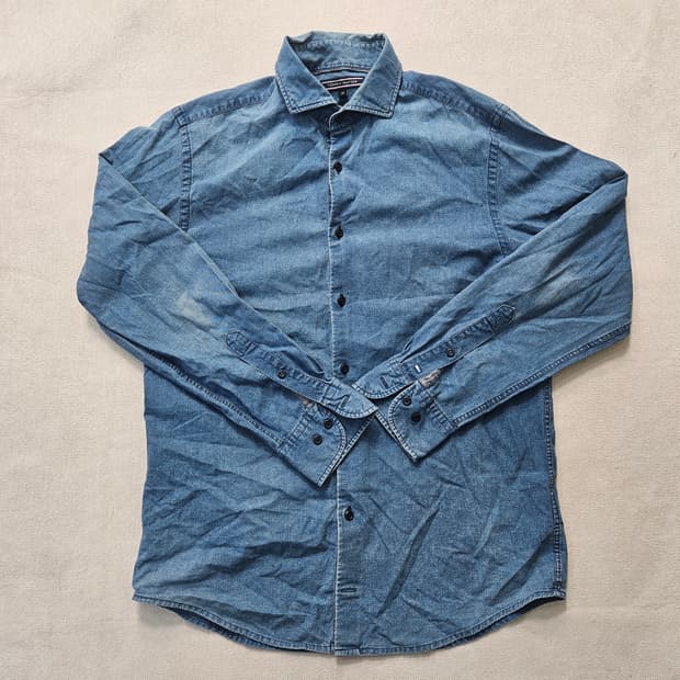 M 타미힐피거 데님 코튼 셔츠 0310Y